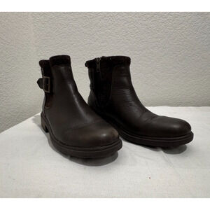 UGG Women's Size 7 Ankle Boots Booties Leather 1120775 Brown